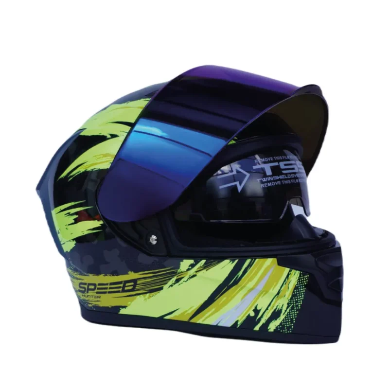 CASCOS SPEED HUNTER GREEN FLUO HF 702 INTEGRAL - Image 2